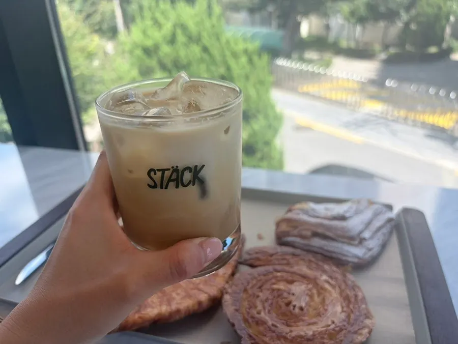 Coconut latte from Stack Bakery
