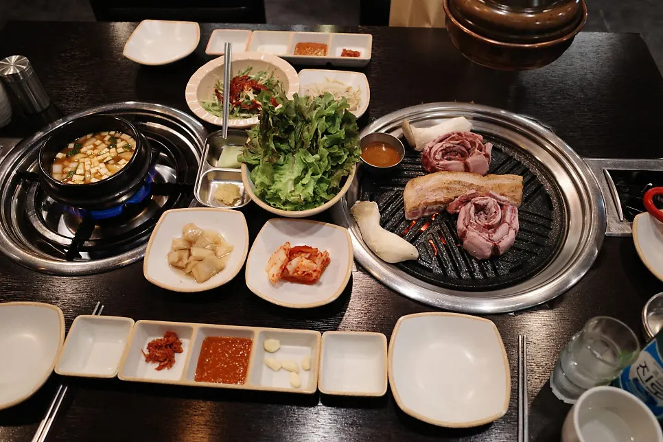 Doenjang-jjigae ladled into a bowl