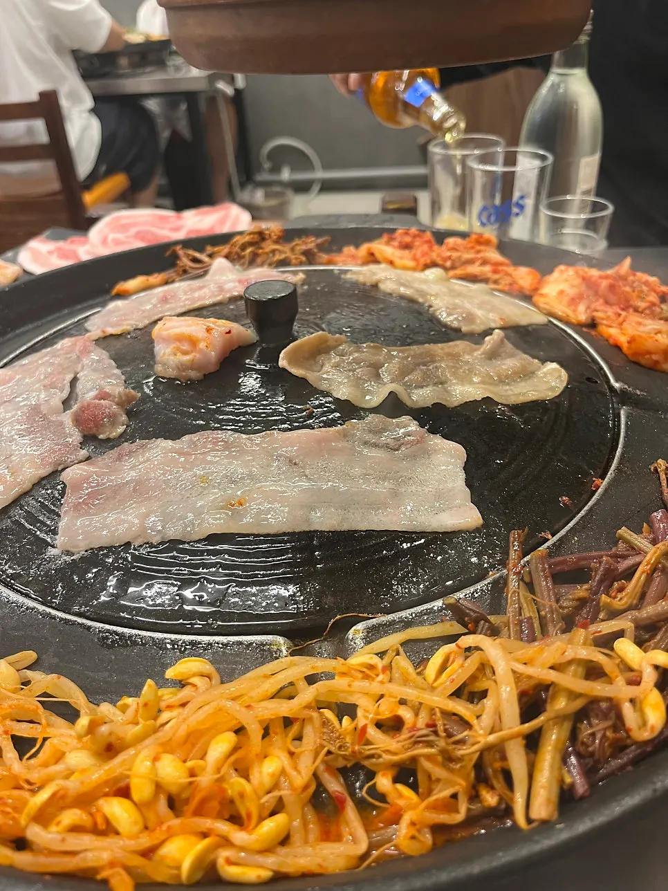 Frozen pork belly and pork skin menu