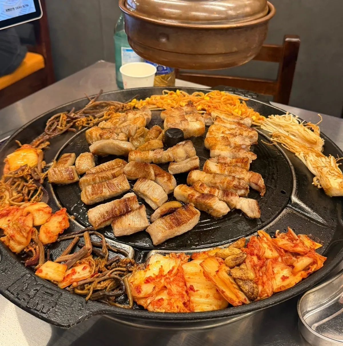 Signature dish at Ssamchae Sotttukkeong Samgyeopsal