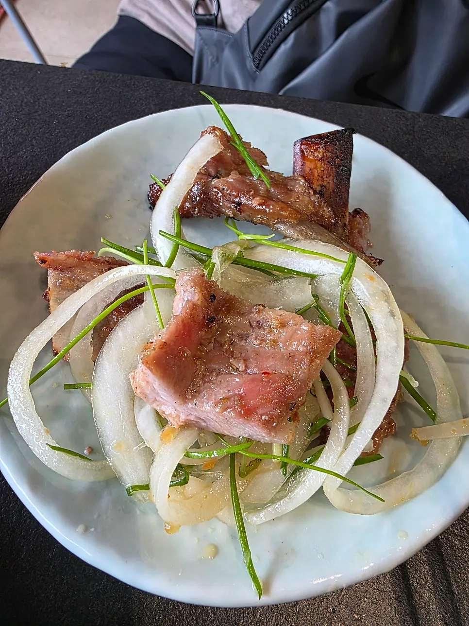Sauce-basted direct-fire pork galbi
