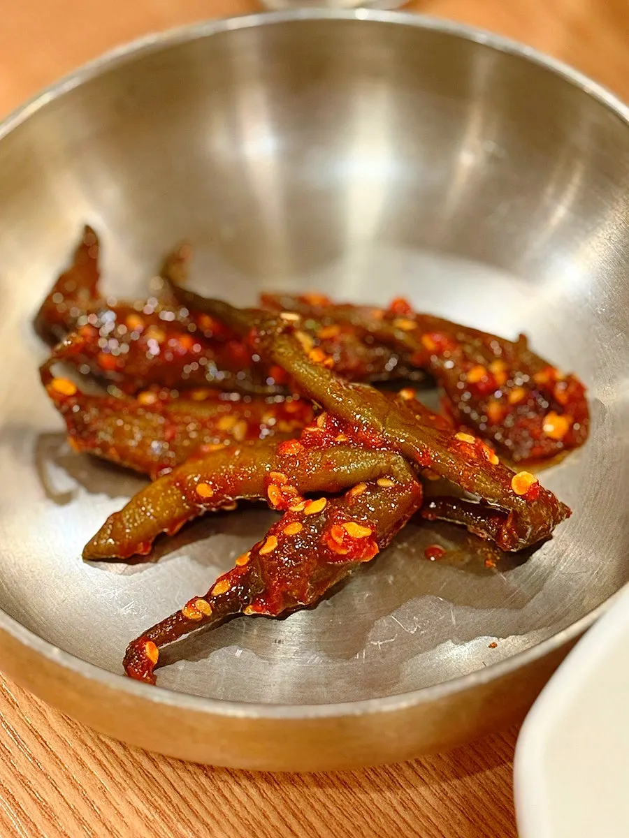 Fried banchan at Deulbabae