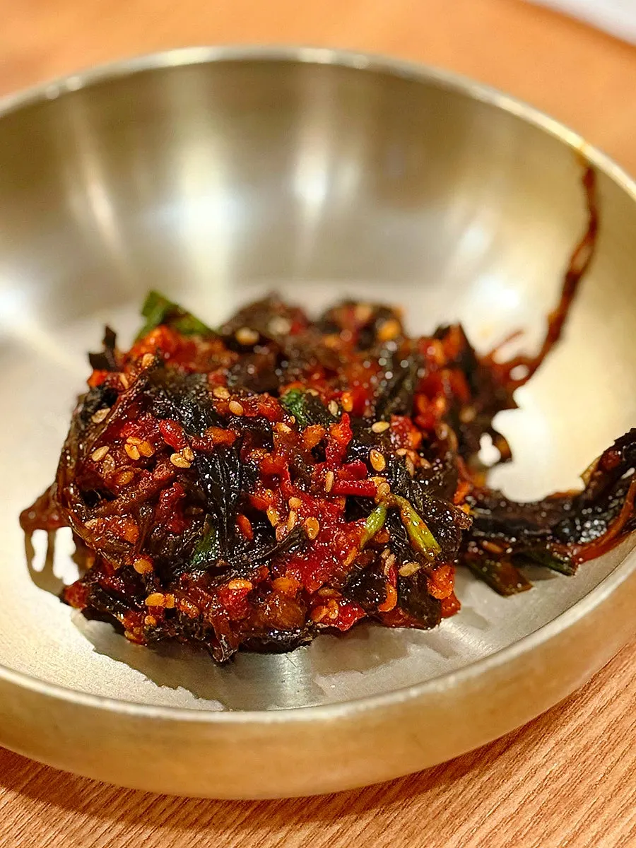 A dish of Deulbabae's basic banchan