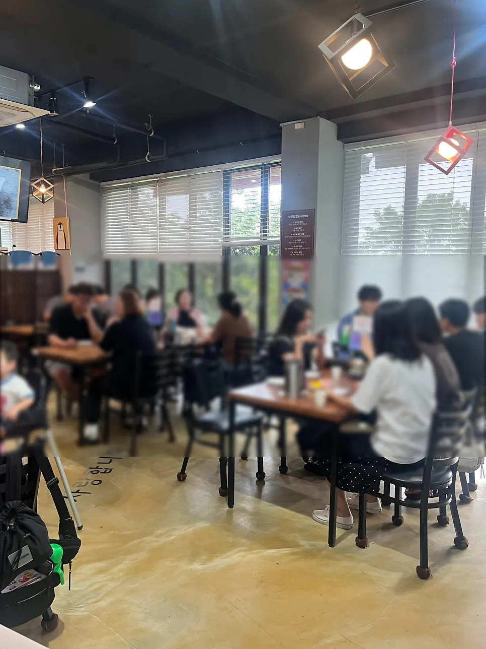 Tables inside Nangman Jjajang