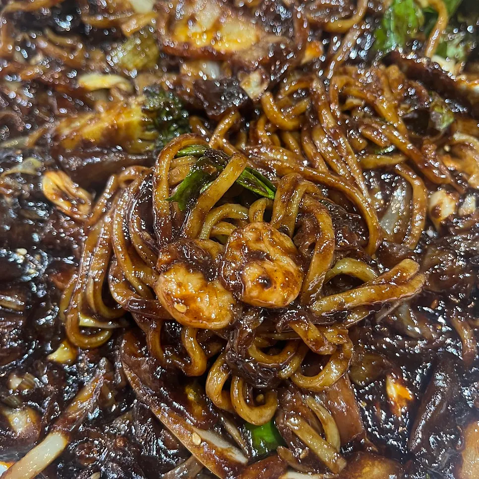 House-made tray jjajang noodles