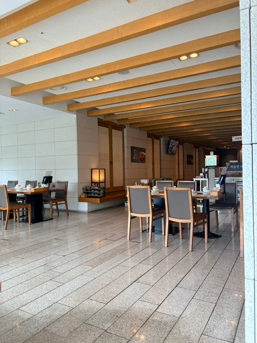 Korean dining space at Deulbabae in Forest Resom