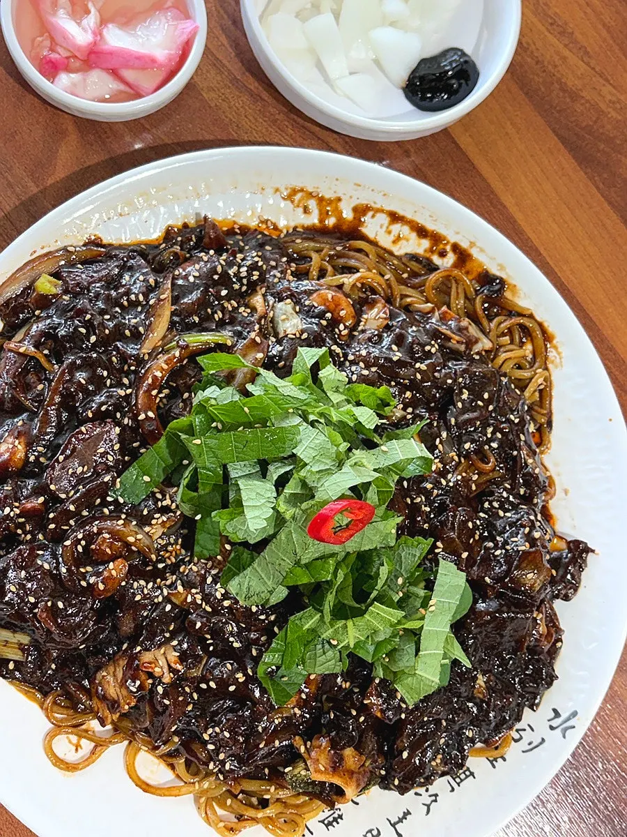 Platter jjajang at Nangman Jjajang