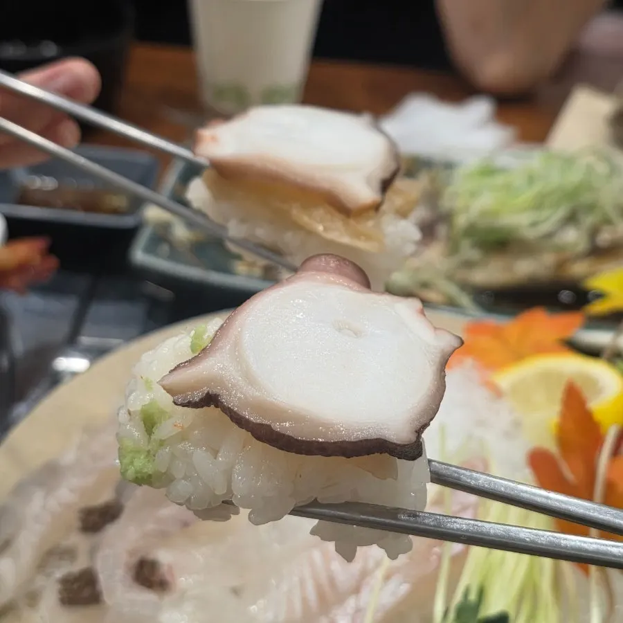 안주로 먹은 직접 만든 초밥