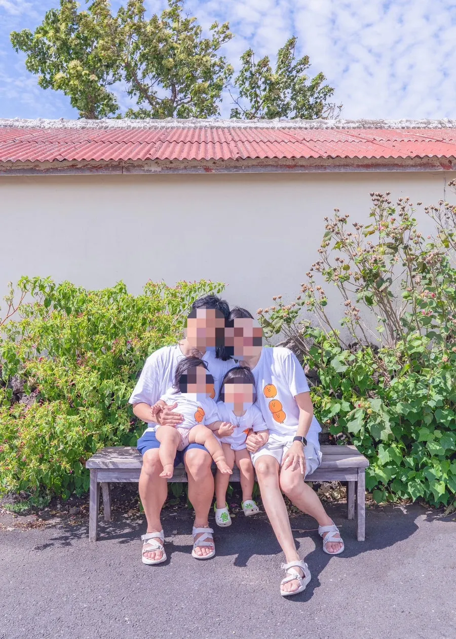 돌담 배경 제주 가족 스냅 결과물