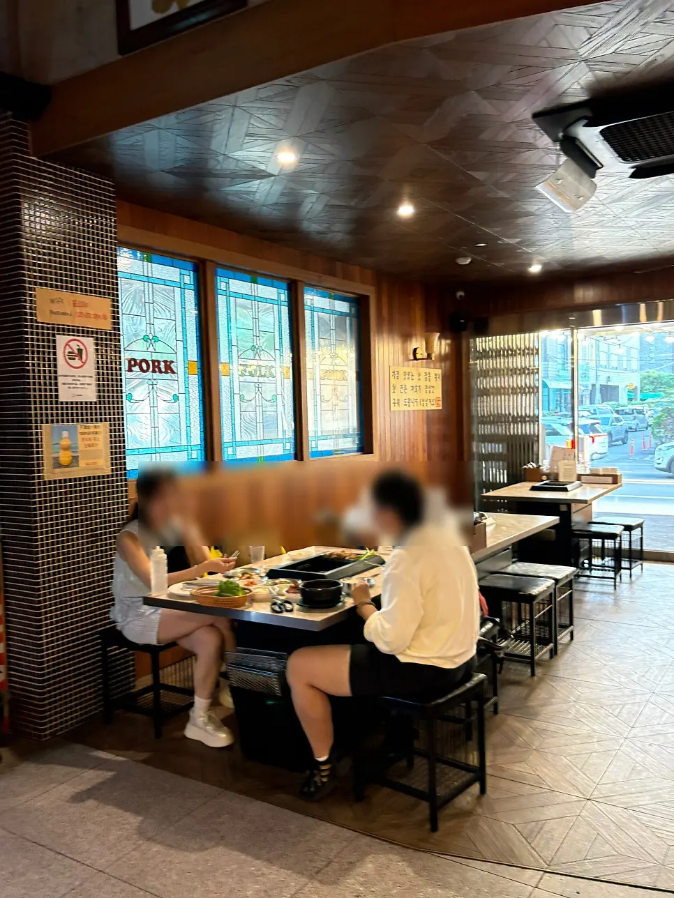 Pork80's interior packed with customers on a weekday
