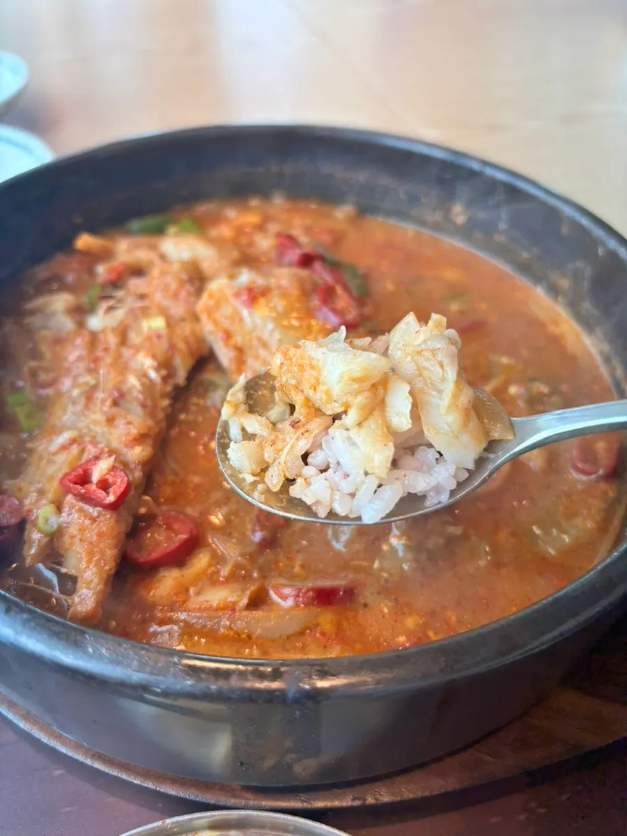 정식과 함께 나온 반찬