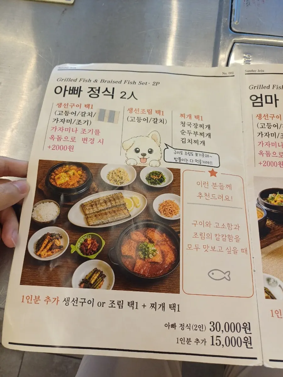 Keunadeul Set Meal contents