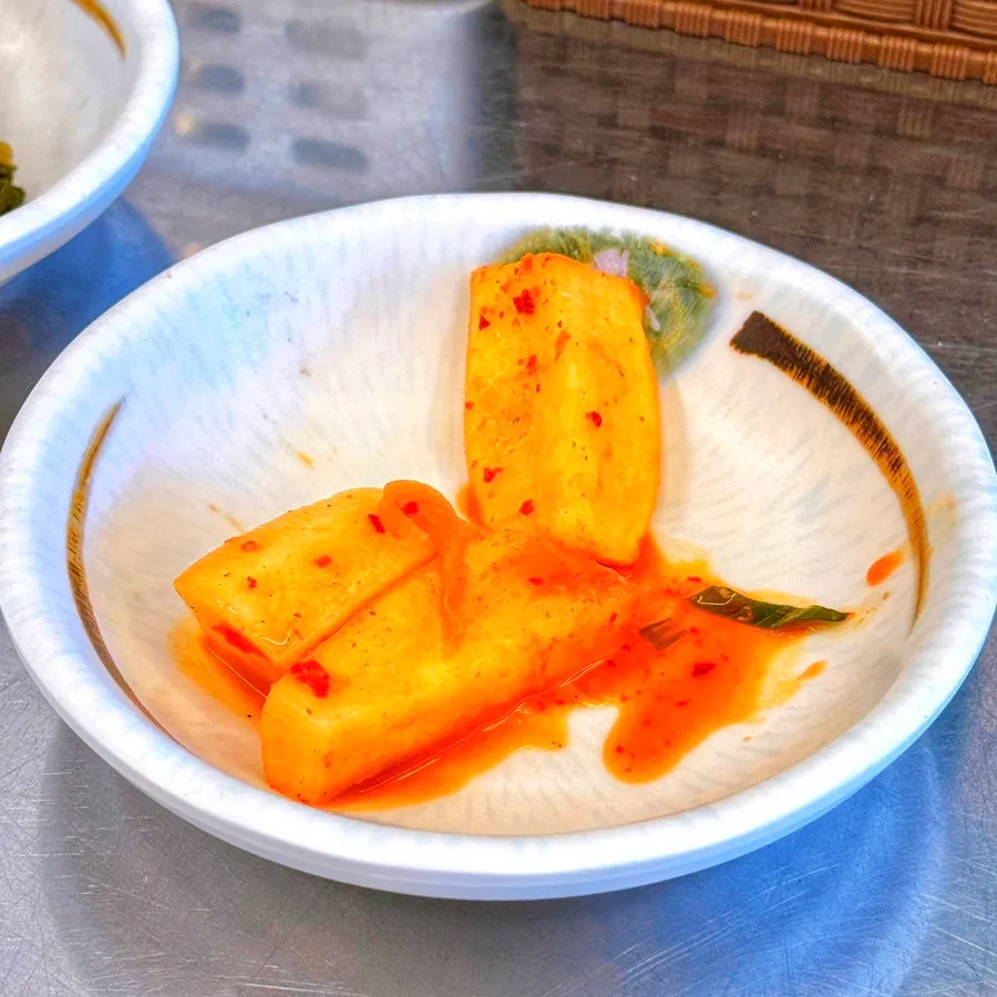 Bean sprout namul side dish