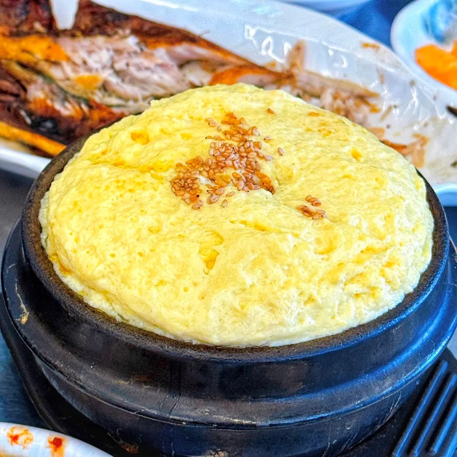 Free steamed egg received via Naver reservation