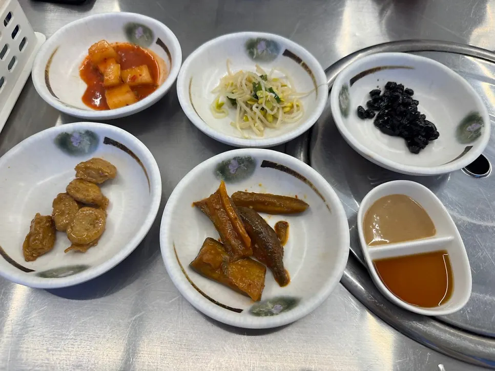 Steamed egg received as a review event item, alongside grilled fish