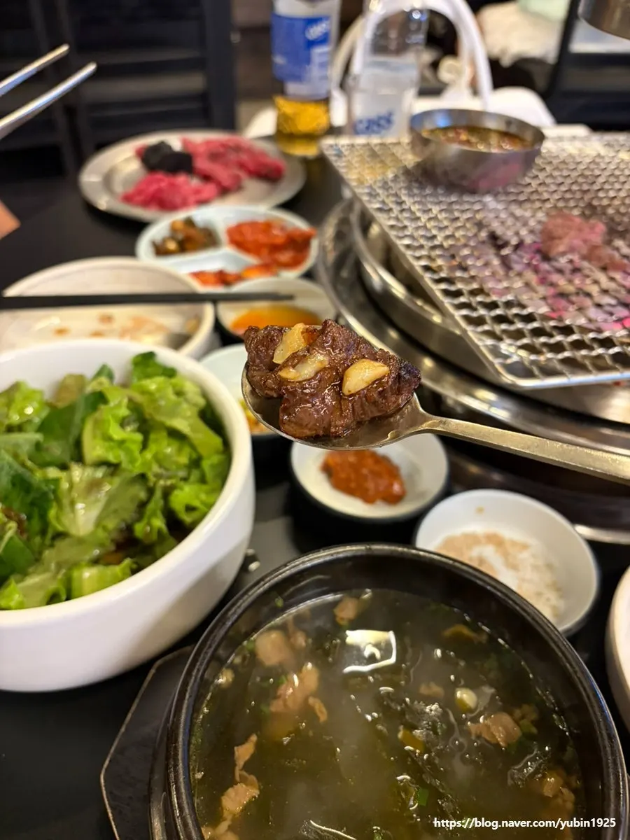 Hanwoo with garlic sauce