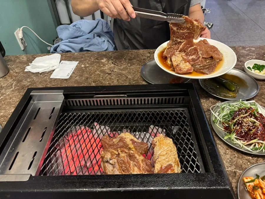 Order of marinated Jeju pork ribs