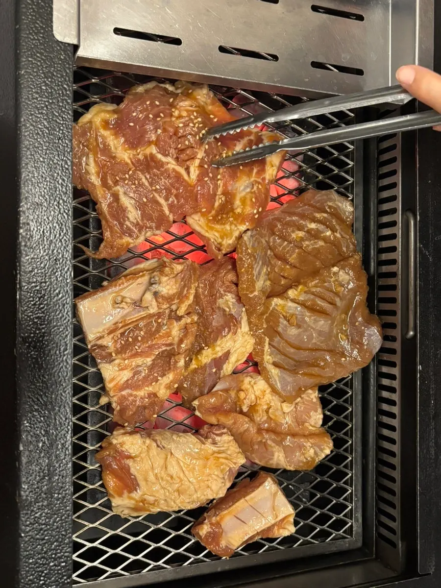 Marinated Jeju pork ribs and yeolmu noodles