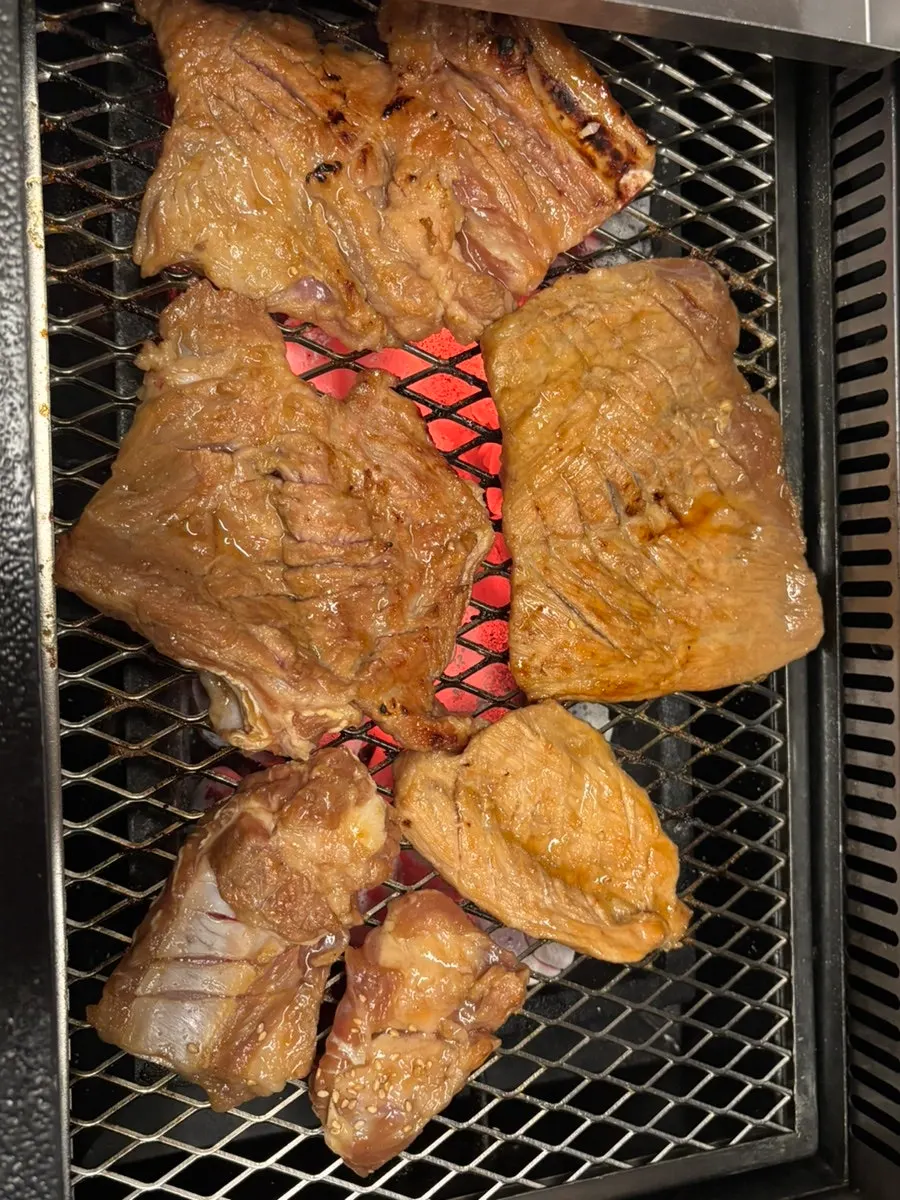 Pork80 marinated ribs table setting