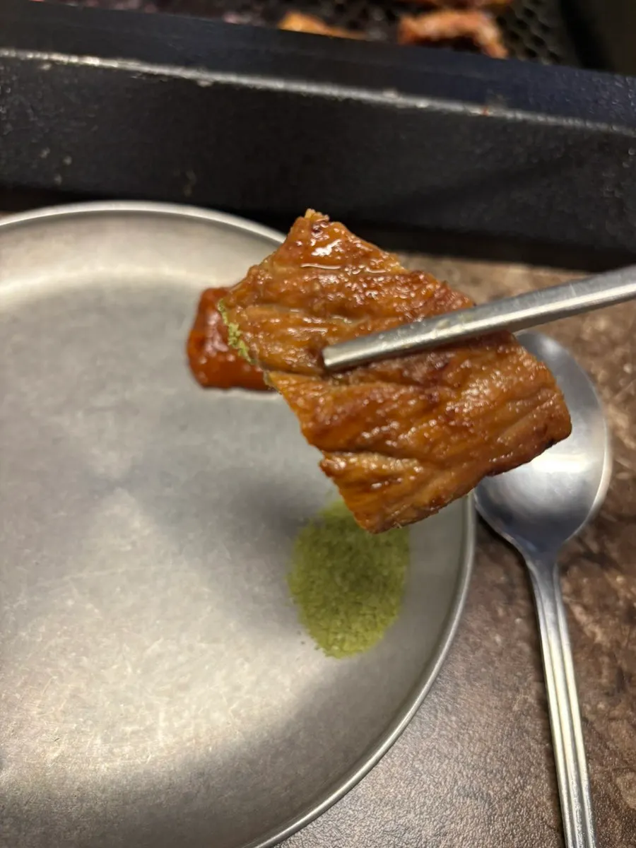 Grilled marinated Jeju pork ribs