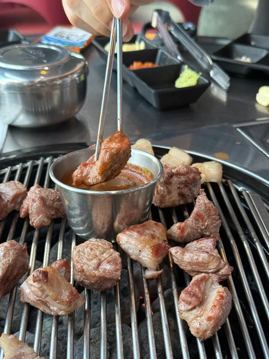 Black pork soaked in maeljeot sauce
