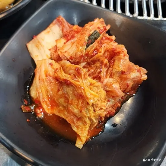 Plate of pickled side dishes at Heukdonsibaekdonmyeon