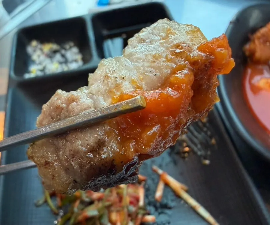 An assortment of black pork belly cuts