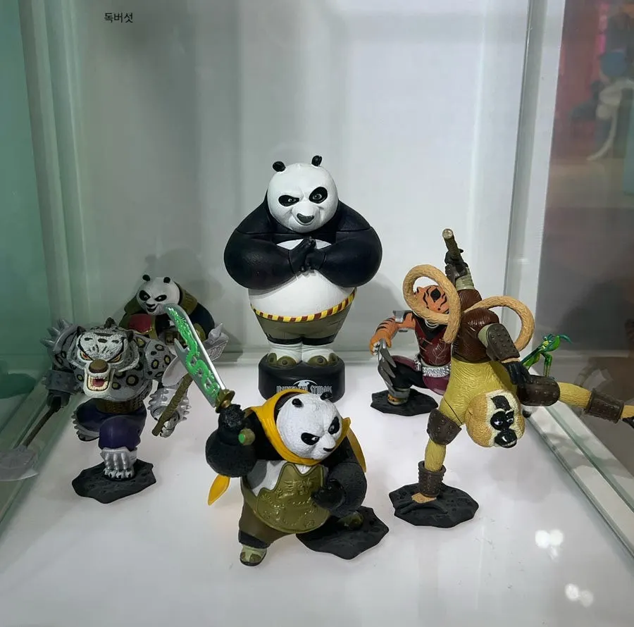 Exhibition area of Tekken character figures