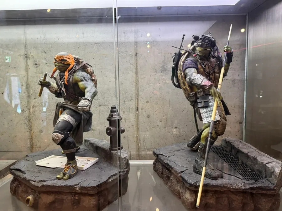 Ninja Turtles character figure exhibit