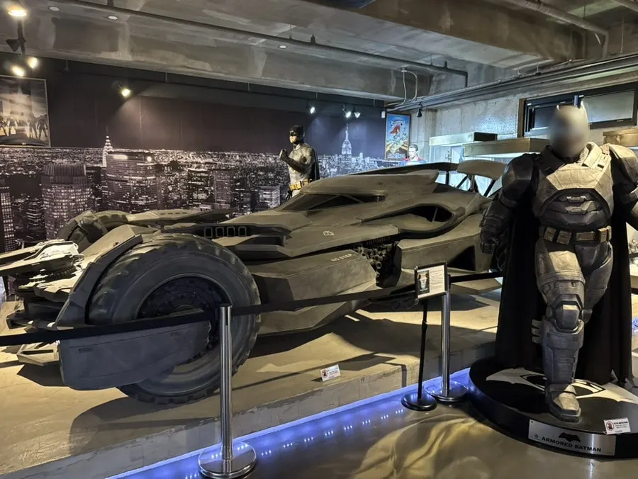 Exhibit space with characters from multiple franchises