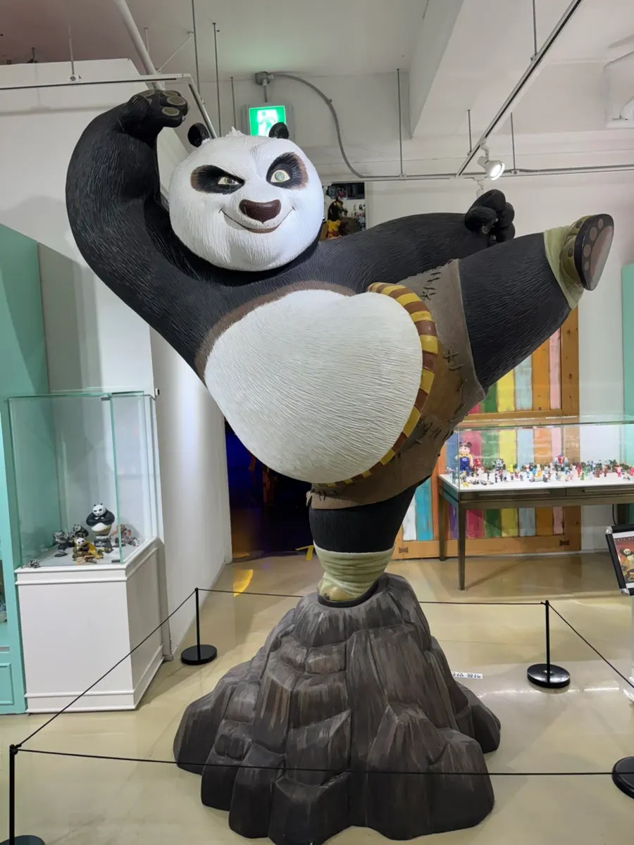 Character figure exhibit continuing on the 2nd floor