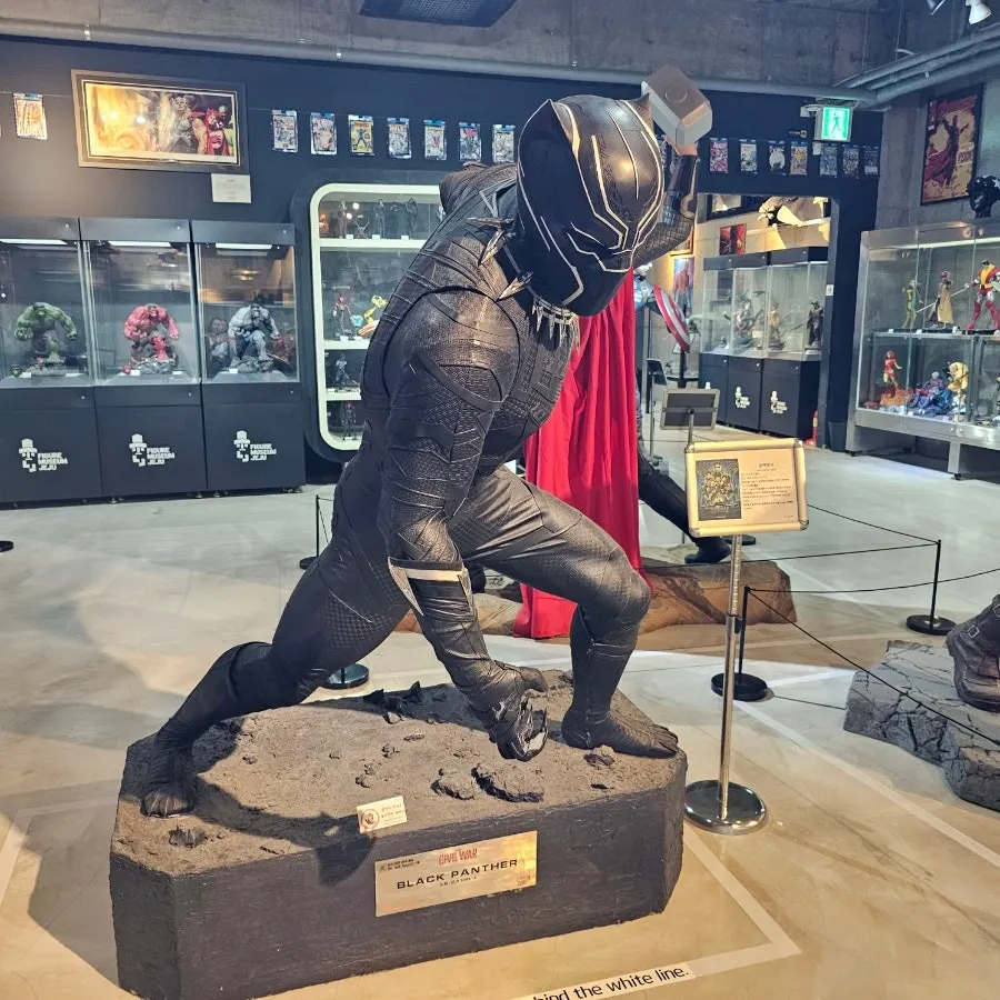Character figures on display at Figure Museum Jeju