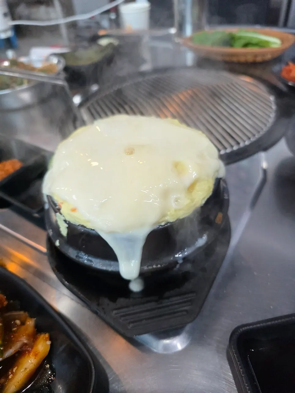 Cheese egg custard