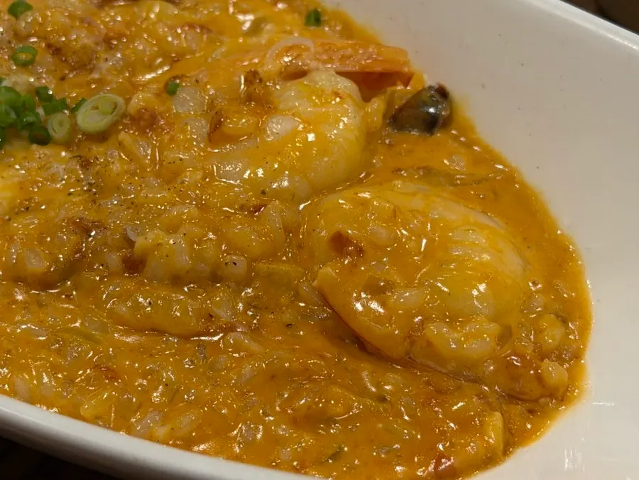 Risotto loaded with cheese