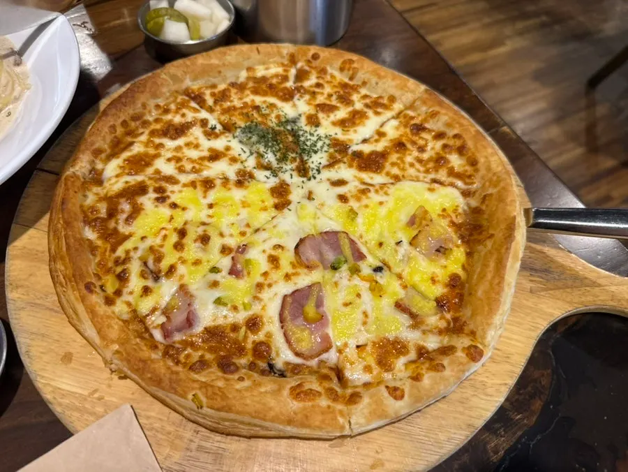 명란크림파스타 한 접시