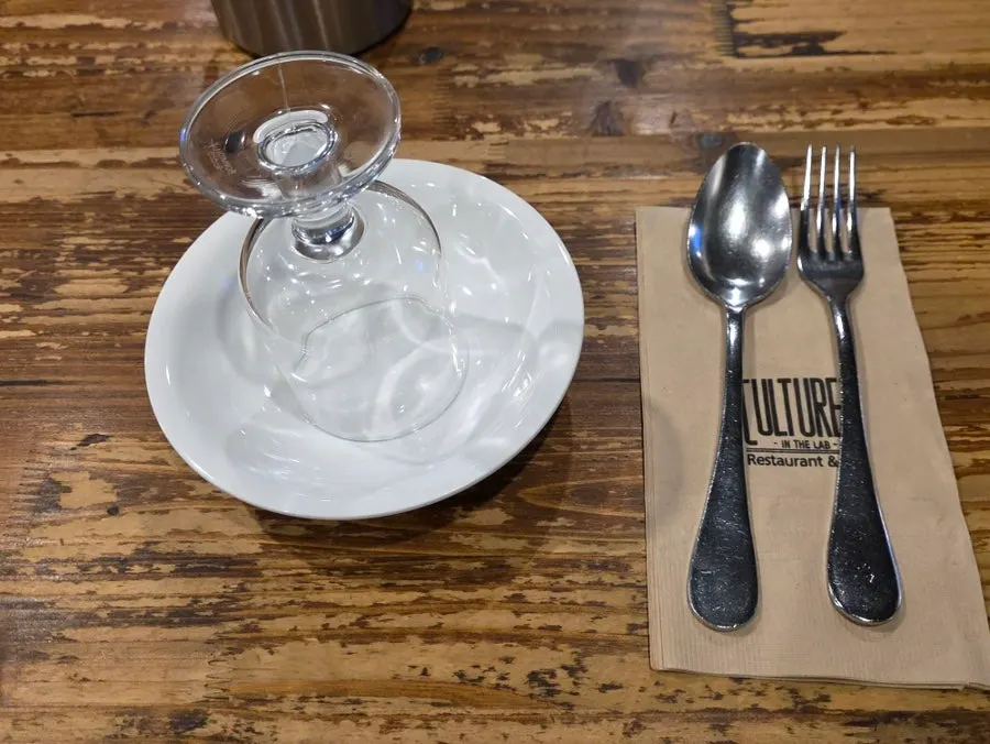 Cultured's spacious table area