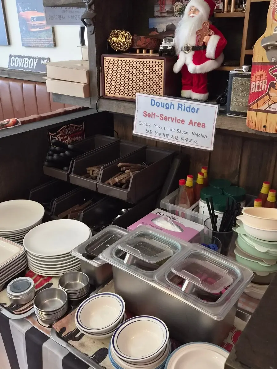 Table kiosk for ordering from your seat