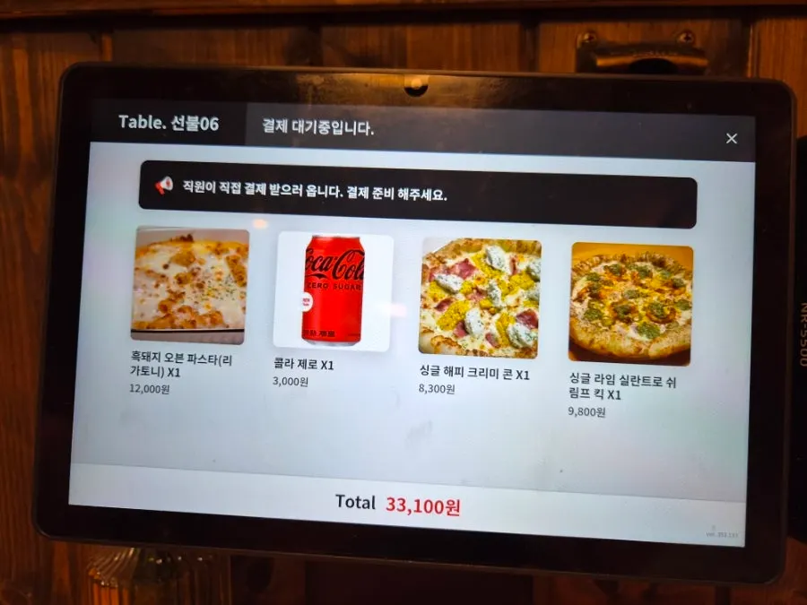 Single pizza lunch order menu
