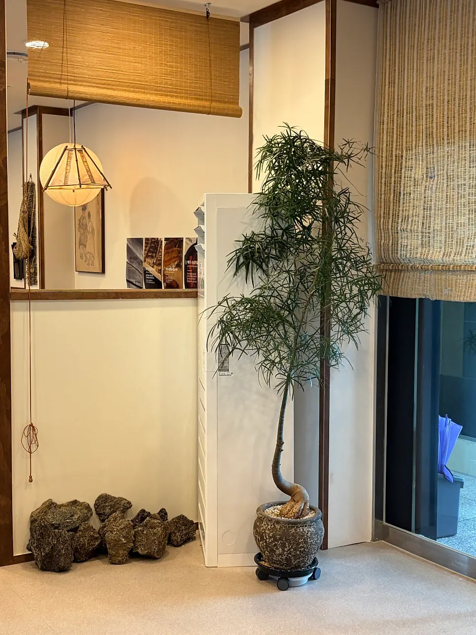 The upscale Korean restaurant interior at Jeju Badang