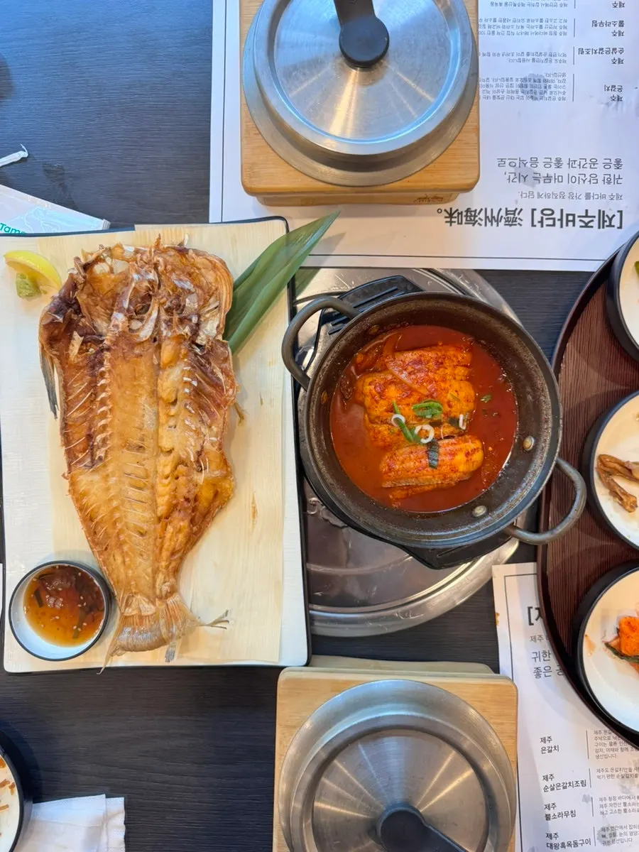 Grilled tilefish at Jeju Badang with a crispy exterior