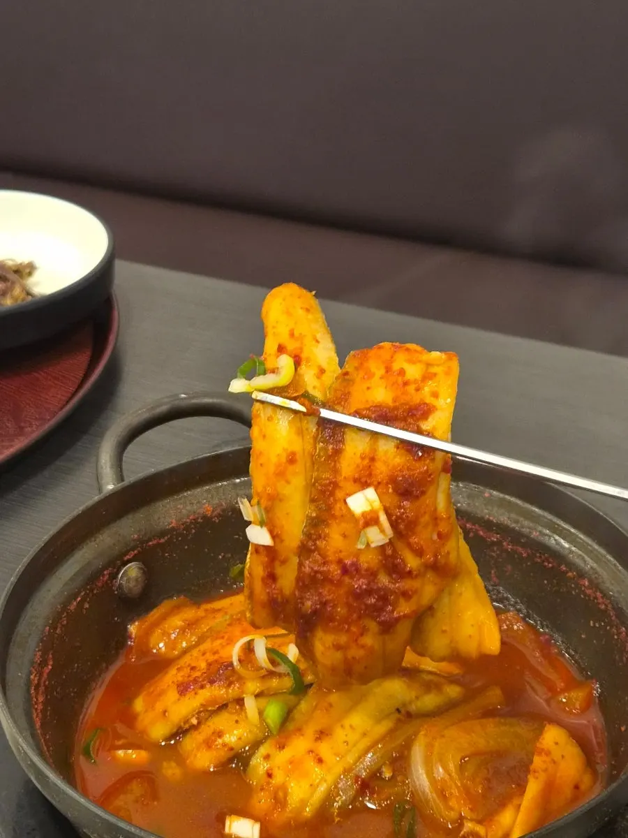 Bowl of Jeju-sourced boneless hairtail stew