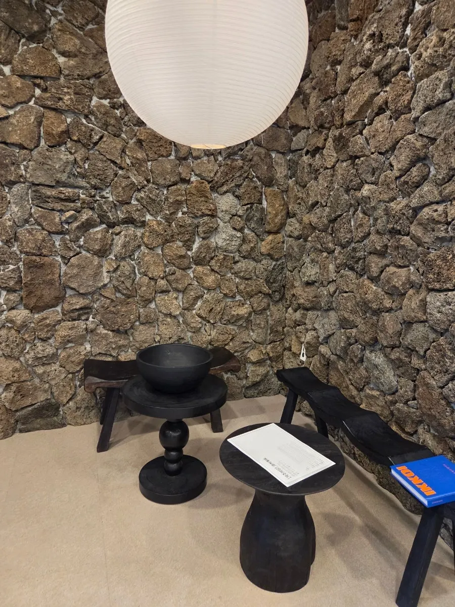 Spacious table seating at Jeju Badang