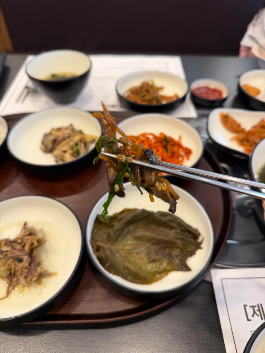A plate filled from the self-serve bar