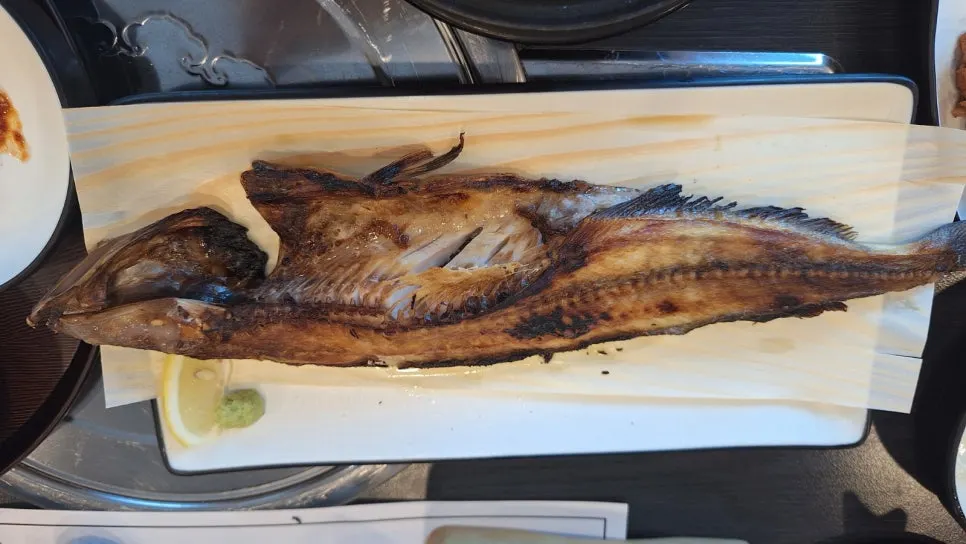 Delicately grilled atka mackerel