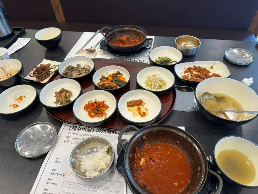 두 사람이 비운 갈치조림 냄비