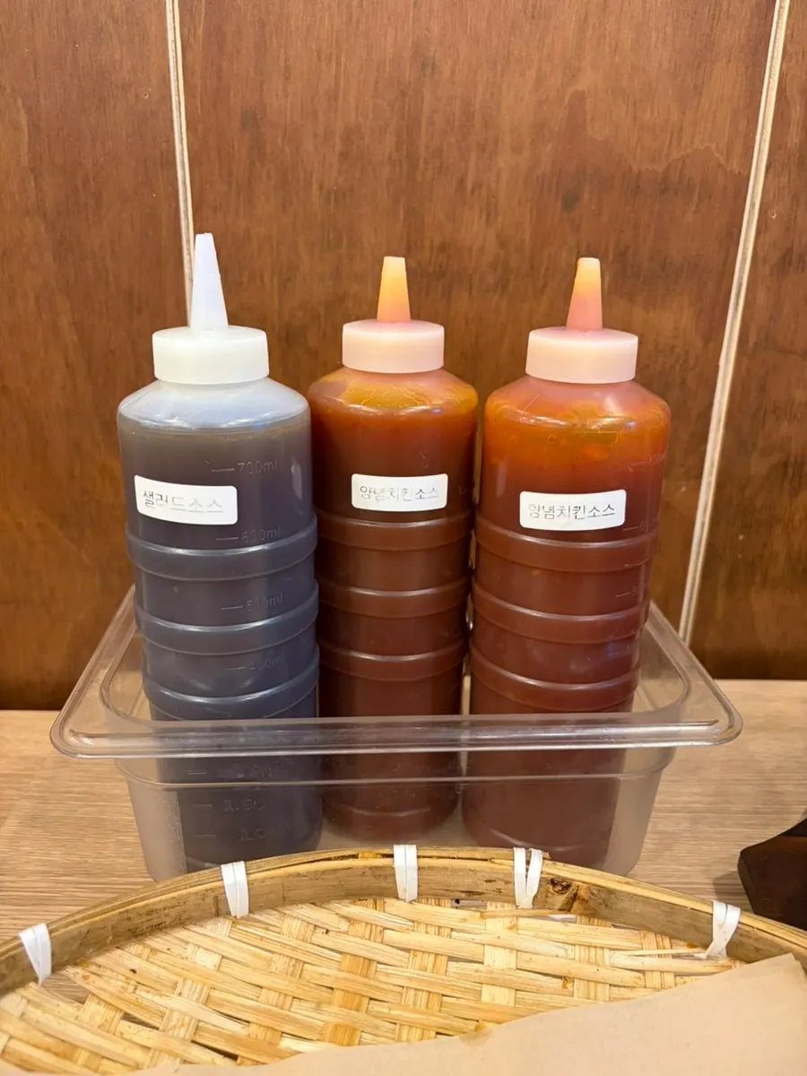 셀프바 잡채와 밑반찬