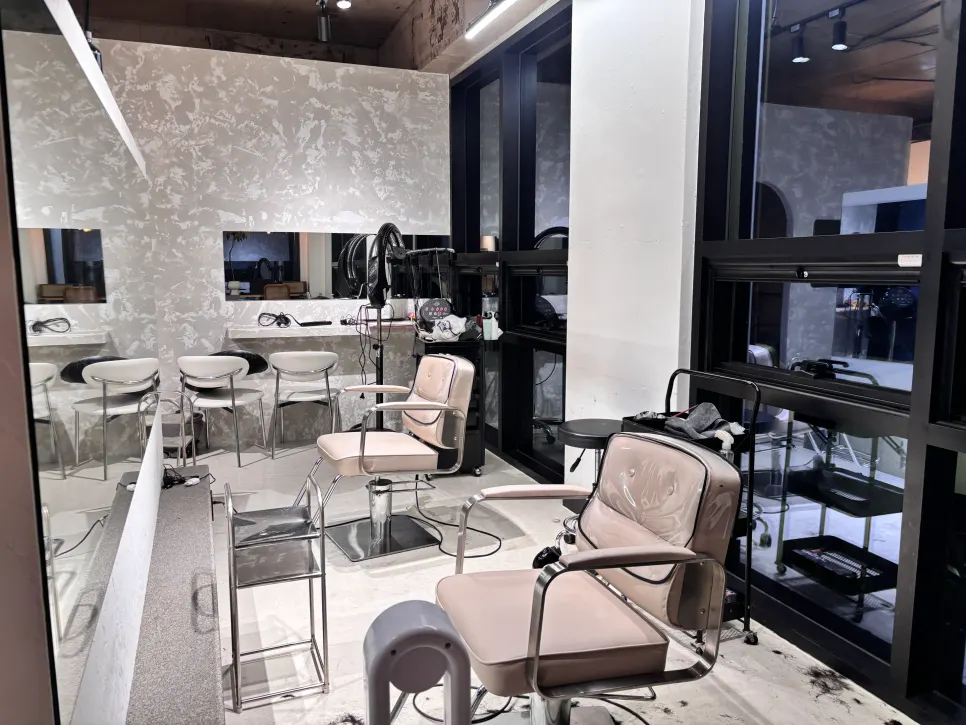 Clean, well-kept interior of the salon