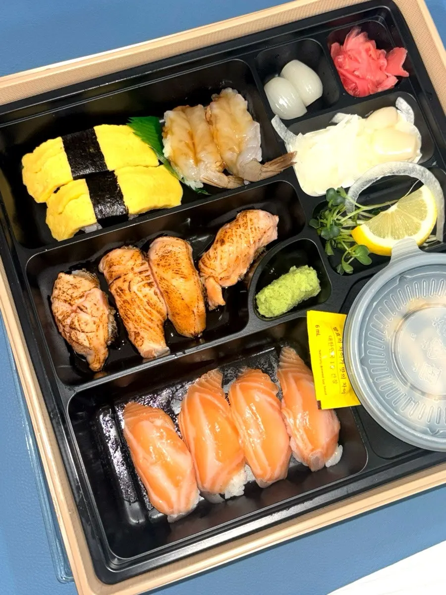 Premium sushi lunch box brought back as takeout