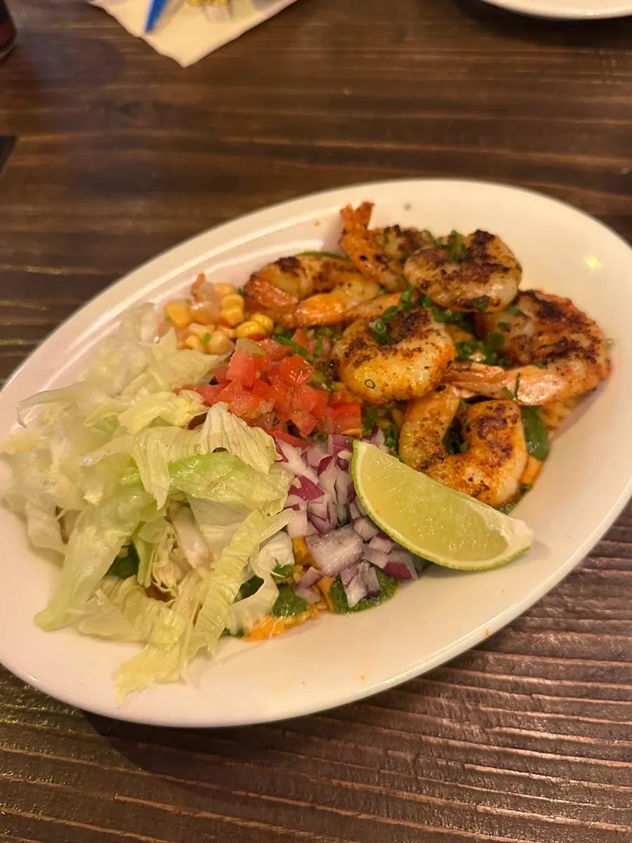 Ordered Cajun shrimp and burger