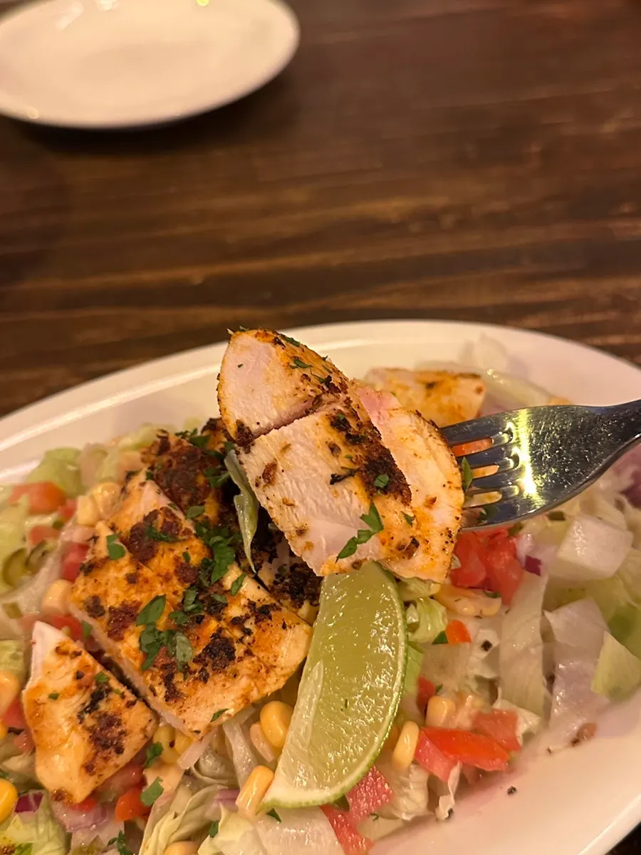 Cajun shrimp served with rice